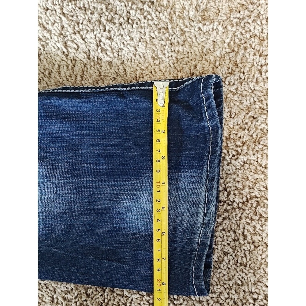 Hydraulic Bailey Women Plus Size 18 Dark Wash Embroidered Denim Capri Jeans - Picture 16 of 16